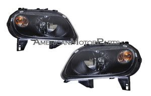   Euro Style Black Headlights Headlamp 07 10 08 09 Chevy HHR Panel LS LT