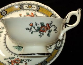 Coalport French Noble HP Old Tea Cup and Saucer