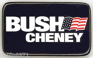 2000 * Scarce ~ BUSH    CHENEY ~ Official Campaign Button