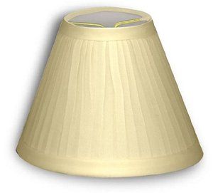 Candle Lamp Chandelier Shades Clip on Bulb Ivory Pleated Fabric New 