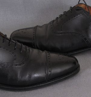 New Lingwood London Black Semi Brogue Oxford Shoes 11D