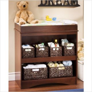 South Shore Peak A Boo Changing Table in Royal Cherry 2246 334