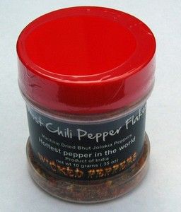 10 grams Ghost Chili Pepper Flakes Bhut Jolokia Machine Dried 35 Ounce 