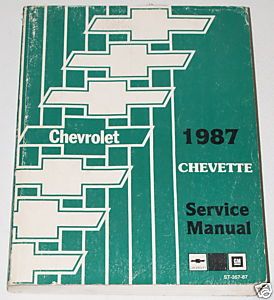 1987 Chevy Chevette Factory Shop Service Repair Manual