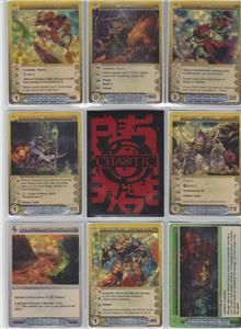 C9031) 9 CHAOTIC CARDS w/ NEW UNUSED CODES Holofoil Bulk Card Lot 
