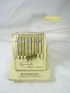 Vintage Paymaster Model 8000B Check Writer Protector