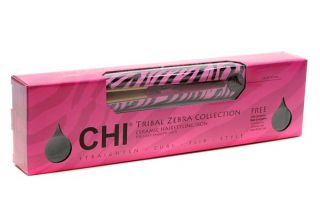 New Chi Pink Tribal Zebra Ceramic Flat Iron 1 Hair Straightener