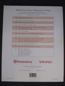 husqvarna viking embroidery library great condition