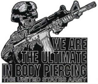 Army Ultimate in Body Piercing M 16 Large Jacket Patch