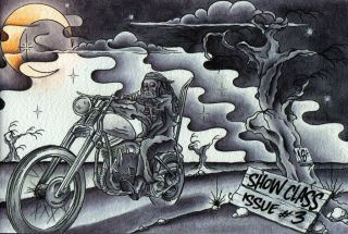 Show Class Issue 3 Motorcycle Magazine Bobber Chopper Harley Bike Old 