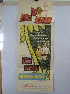 Santiago Alan Ladd Lloyd Nolan Chill Wills 1956 Insert VG