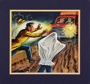 DICK TRACY 108 ORIGINAL Painted ART Cover CHESTER GOULD 1956