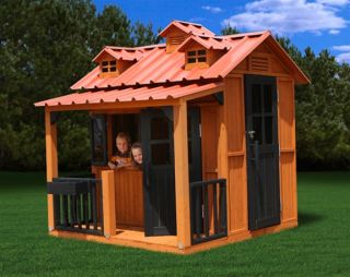 Natural Wooden Playhouse Breckenridge Freight Included