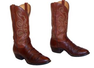 Mens 9 1 2 J Chisholm Crafted in USA Cowboy Western Boots VGC 