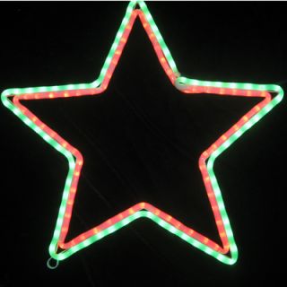 Christmas Decoration Lights   Neon LED Flashing Double Star Rope Light 