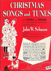Christmas Songs for Piano Organ 1959 Songbook
