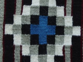 Nice “Chinle Style” Navajo Rug by Valeria Taylor 24in x 38in Blue 