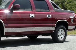 02 06 Chevy Avalanche Rocker Panels, Truck SUV Chrome Trim10 Pcs New 