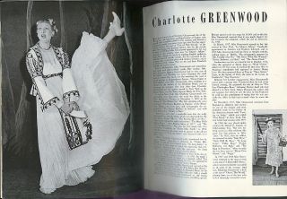   Cole Porter Musical Program Charlotte Greenwood 1st Run 1950 1