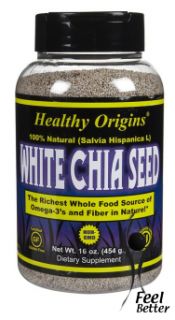 healthy origins white chia seed 100 % vegan superfood containing one 