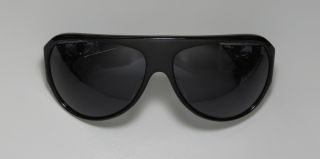 Chrome Hearts Erected Black Gray Sterling Silver Oversized Sunglasses 