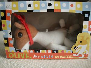 OLIVE, the othER REINdEER PLUSH ORNAMENT DOLL BY CHRONICLE BOOKS