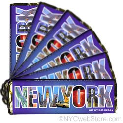 New York Milk Chocolate Bar Pack of 3 Bars New York Gift Baskets and 