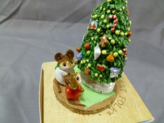   Under The Chris Mouse Tree Figurine with Box Annette Petersen