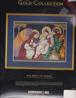   Gold Collection: The Birth of Christ Counted Cross Stitch Kit # 8563