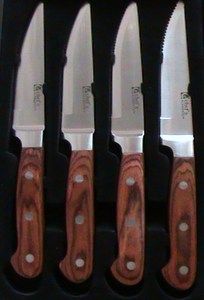 Chefs Elements Steak Knives Kercher Set of 8 New Boxed