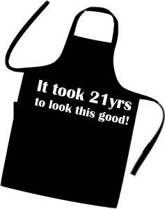 Chefs Cooks 21st Birthday Apron Excellent Gift Idea