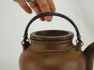 Antique Chinese Yixing Pottery Teapot H Suan Te Ming & Makers Mark
