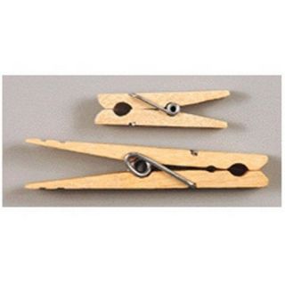 Chenille Kraft Company Ck 368301 Large Spring Clothespins Natural