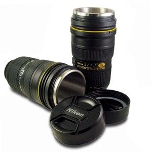 Perfect Gift Nikon AF s 24 70mm Lens Thermos Coffee Cup Mug Vacuum Cup 
