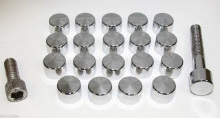 Chrome Dome Allen Bolt Covers 5 16 Pack 20 for Harley Domed Cover 