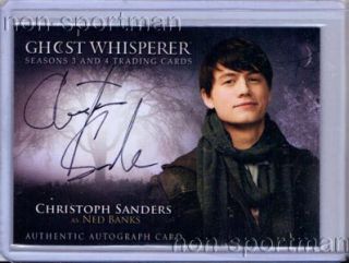 ghost whisperer season 3 4 christoph sanders auto this is a mint ghost