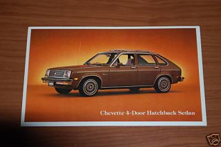 1979 Chevy Chevette Hatchback Dealer Promo Postcard 79