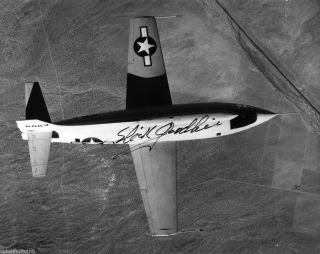 Bell X 1 Chuck Yeager AviationTest Pilot Autograph Chalmers Slick