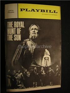 Christopher Plummer The Royal Hunt of The Sun Cast Signed Theatre