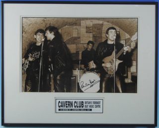 ES3 The Beatles Cavern Club Signed Lithograph Print  with