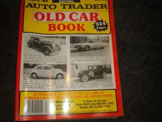 April 1986 Auto Trader Book Old Car Book