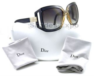 New Christian Dior Sunglasses CD 61 1 Blue LR95M Auth