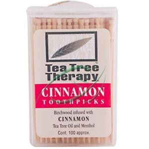 cinnamon toothpicks 100 approx from tea tree therapy