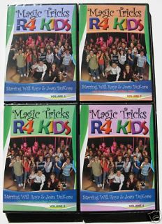 Magic Tricks R 4 Kids 4 DVD Set Watch Learn Perform