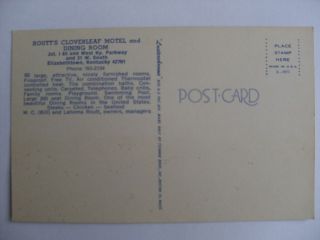  CLOVERLEAF RESTAURANT & MOTEL Elizabethtown KY Postcard y7364 12