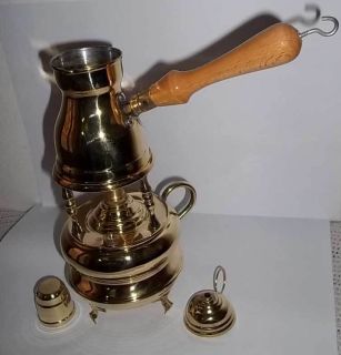 Turkish Arabian Classic Coffee Maker Table Counter Top Brass Alcohol