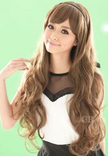 Clair Beauty Cosplay Womens Long Curly Full Hair Wig Cap 3Colors S0060