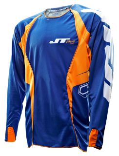 JT Racing Evo Youth MX Jersey   Blue/Orange 2013