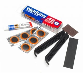 see colours sizes weldtite puncture repair kit tyre levers 4 35