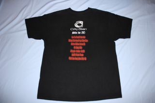 Clay Aiken Jukebox 2005 Pop American Idol Concert Tour Black T Shirt x